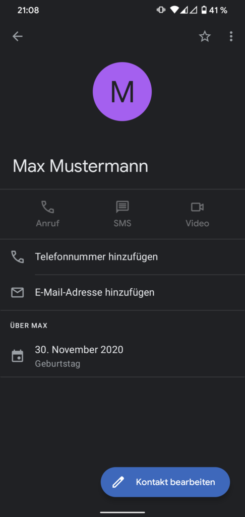 Geburtstage aus den Kontakten mit Google Kalender synchronisierensleip.org